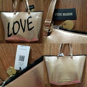 NWT'Steve madden rose gold totes